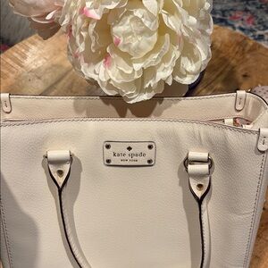Kate Spade Ivory Leather Tote